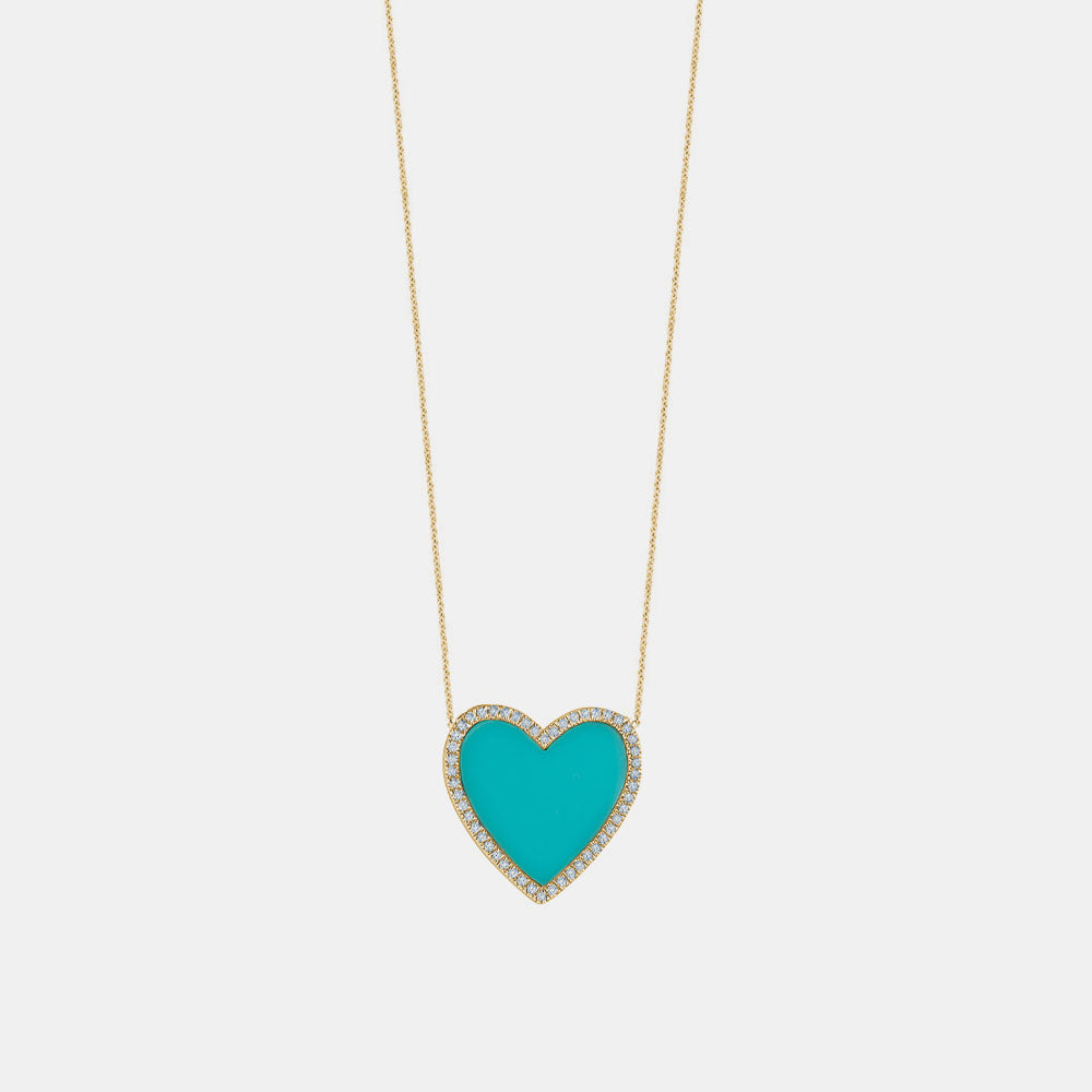 Tiffany and co on sale turquoise heart necklace