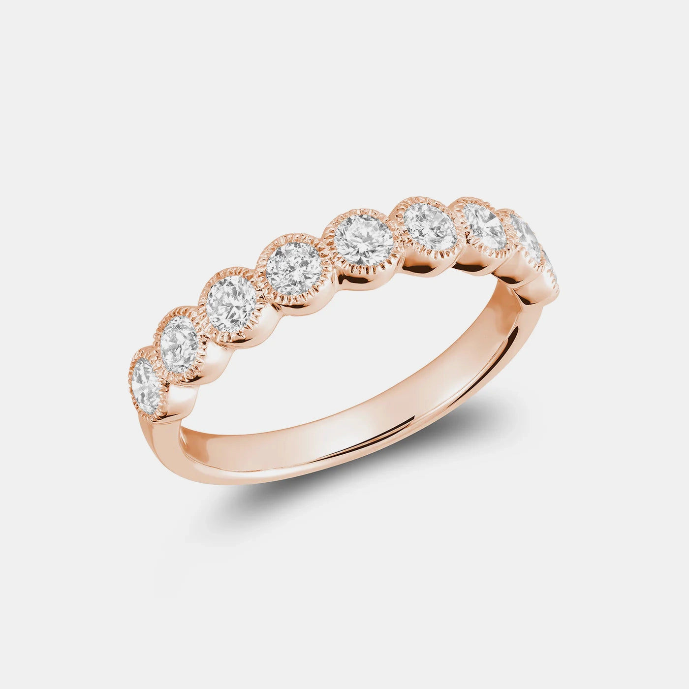 Semi Bezel Set Diamond Eternity Band