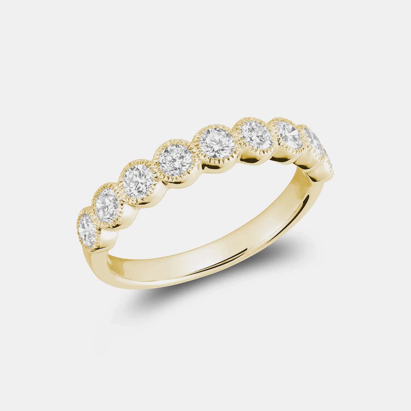 Semi Bezel Set Diamond Eternity Band