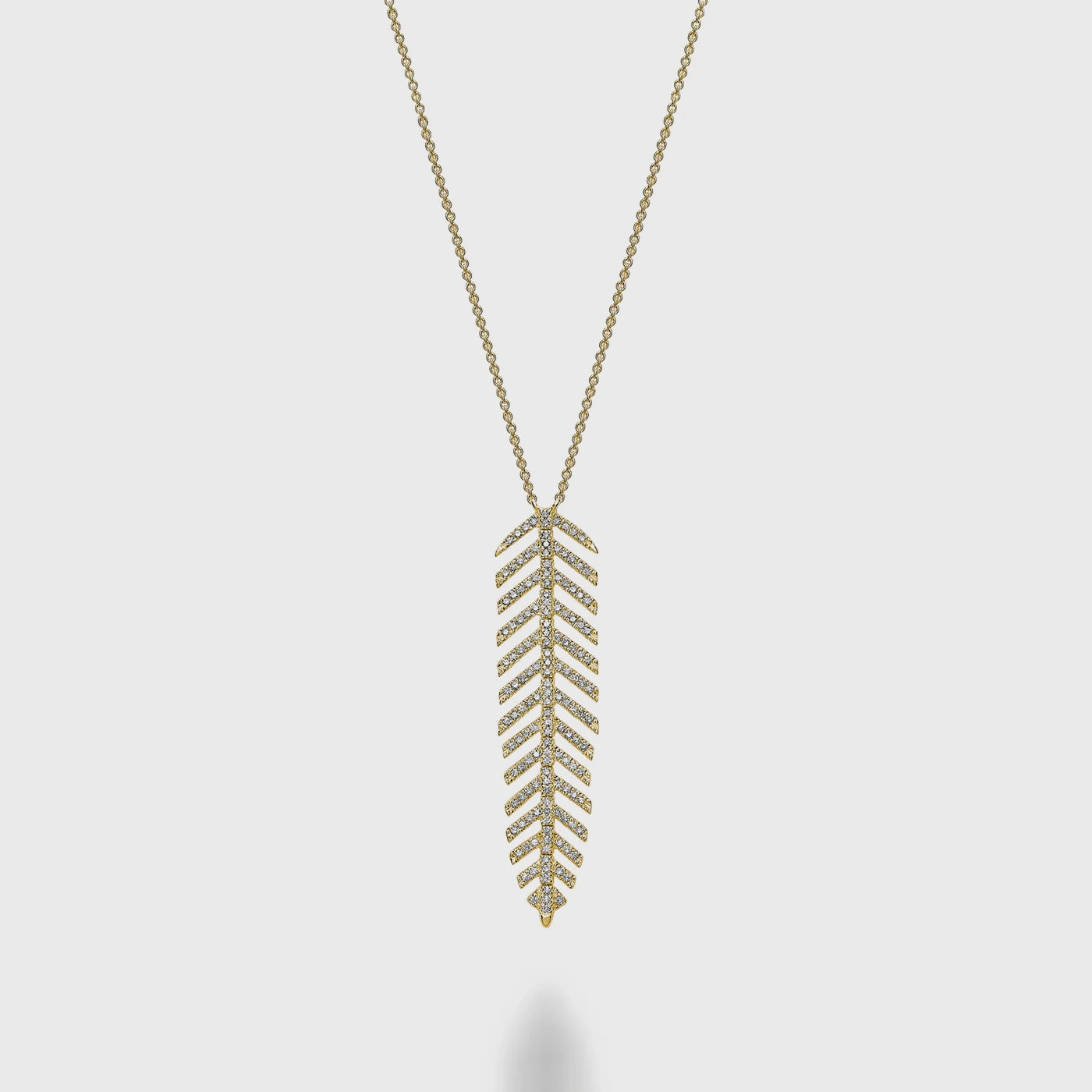 Dangling Leaf Statement Necklace