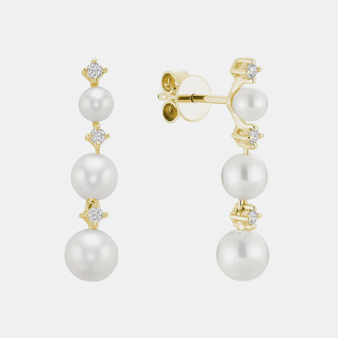 Dangling Pearl Earrings