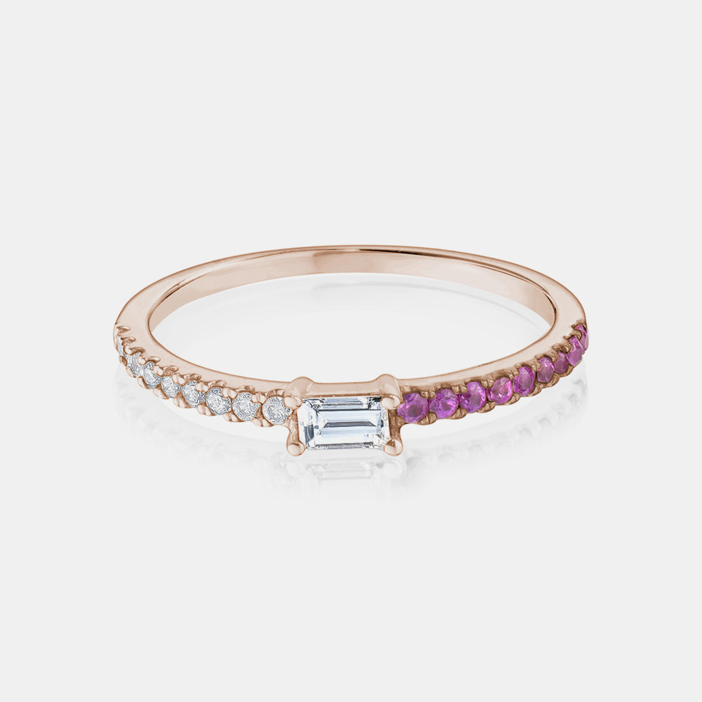 Pink on sale baguette diamond