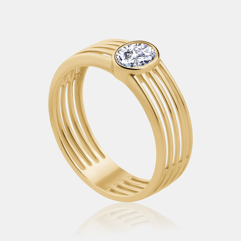 The Axis Topaz Band Ring