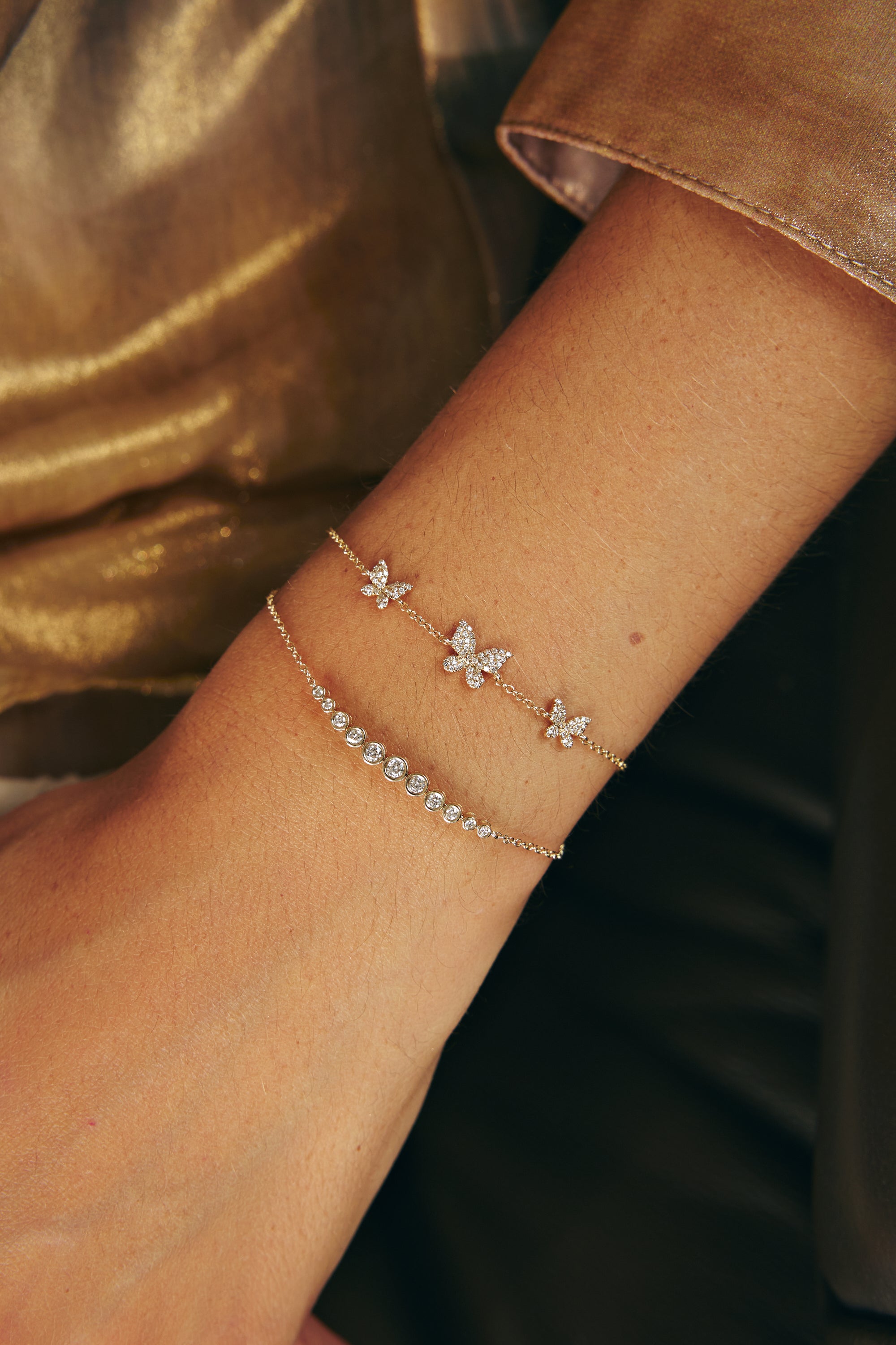  Bracelet de Diamant Gradué 