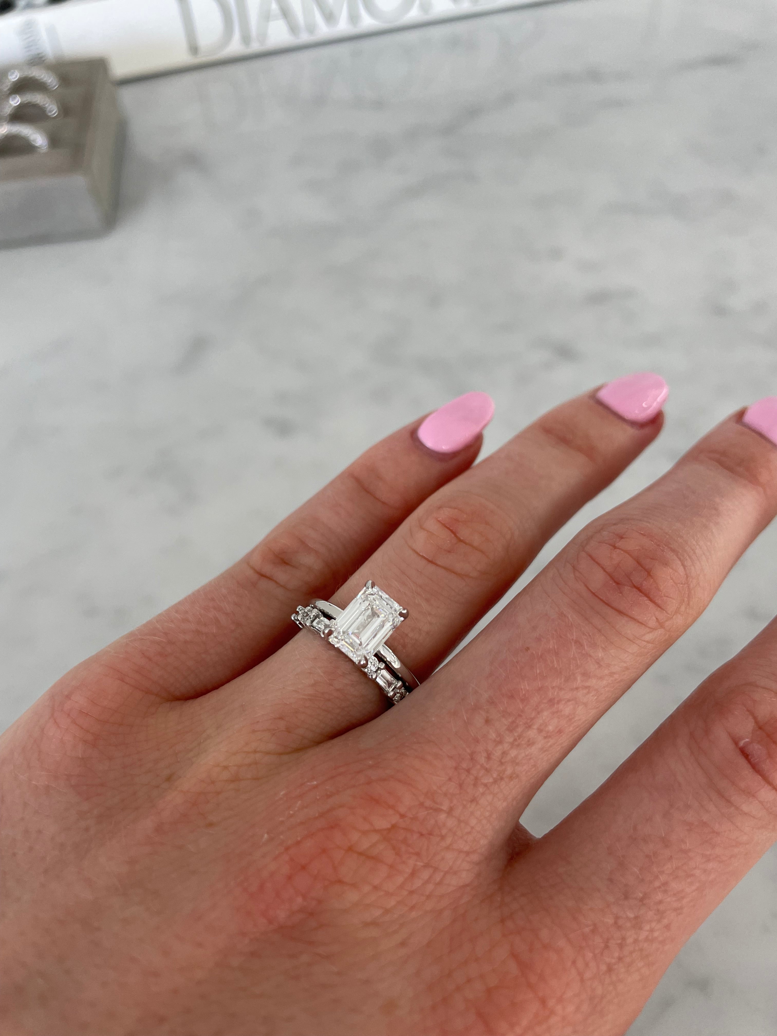 Baguette and Round Diamond Ring