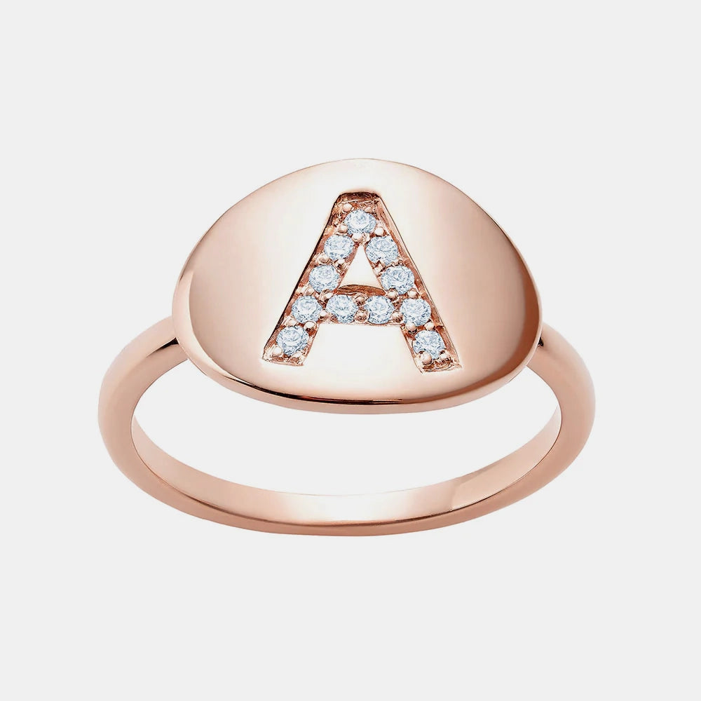 Initial Signet Ring