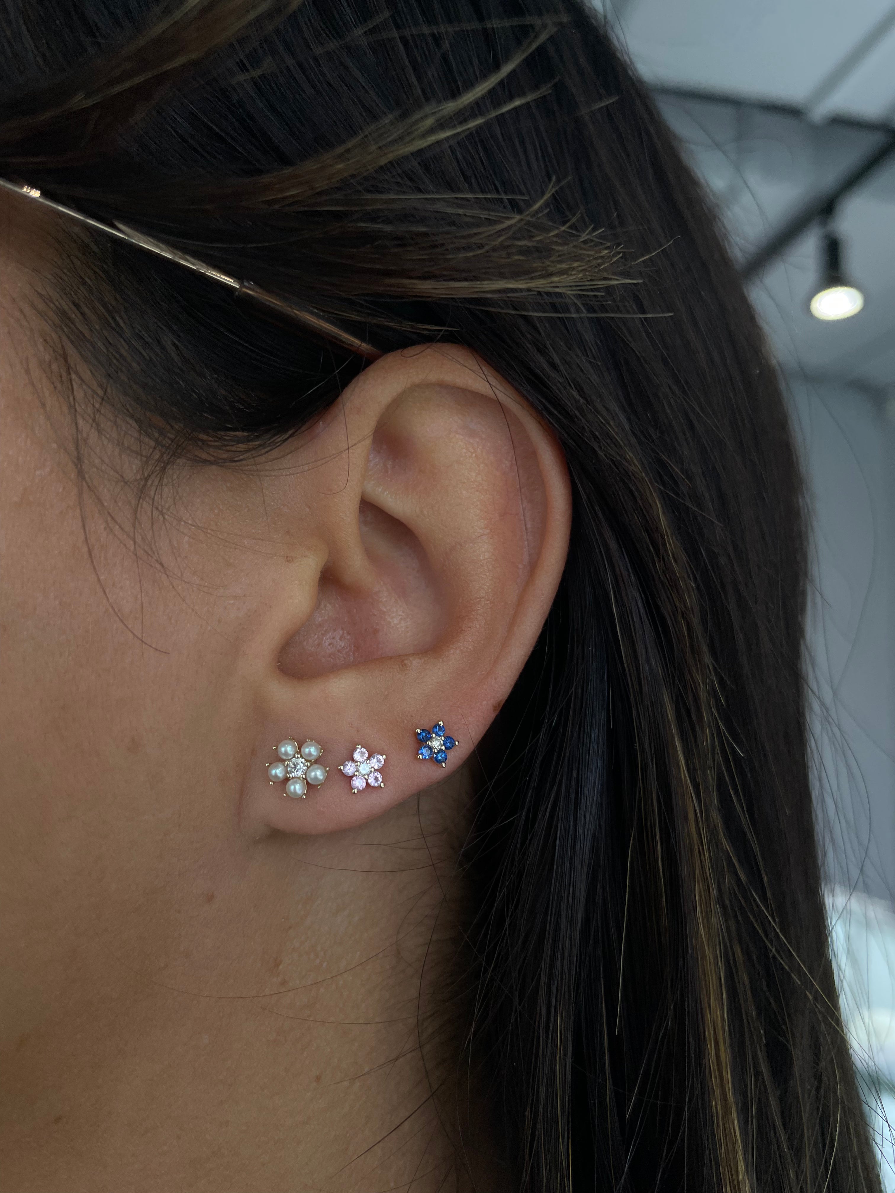 Gemstone Bloom Studs