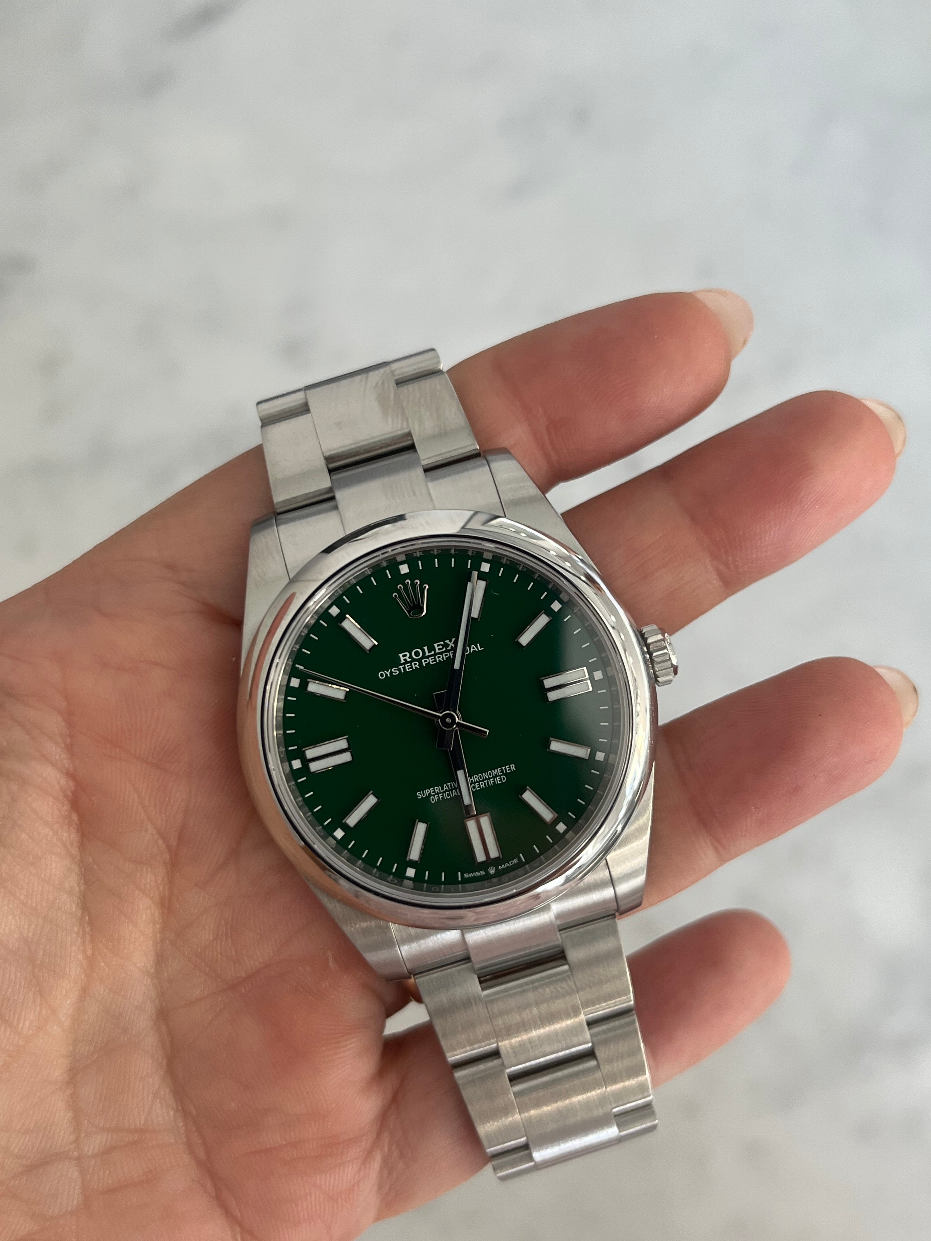 Green face best sale oyster perpetual