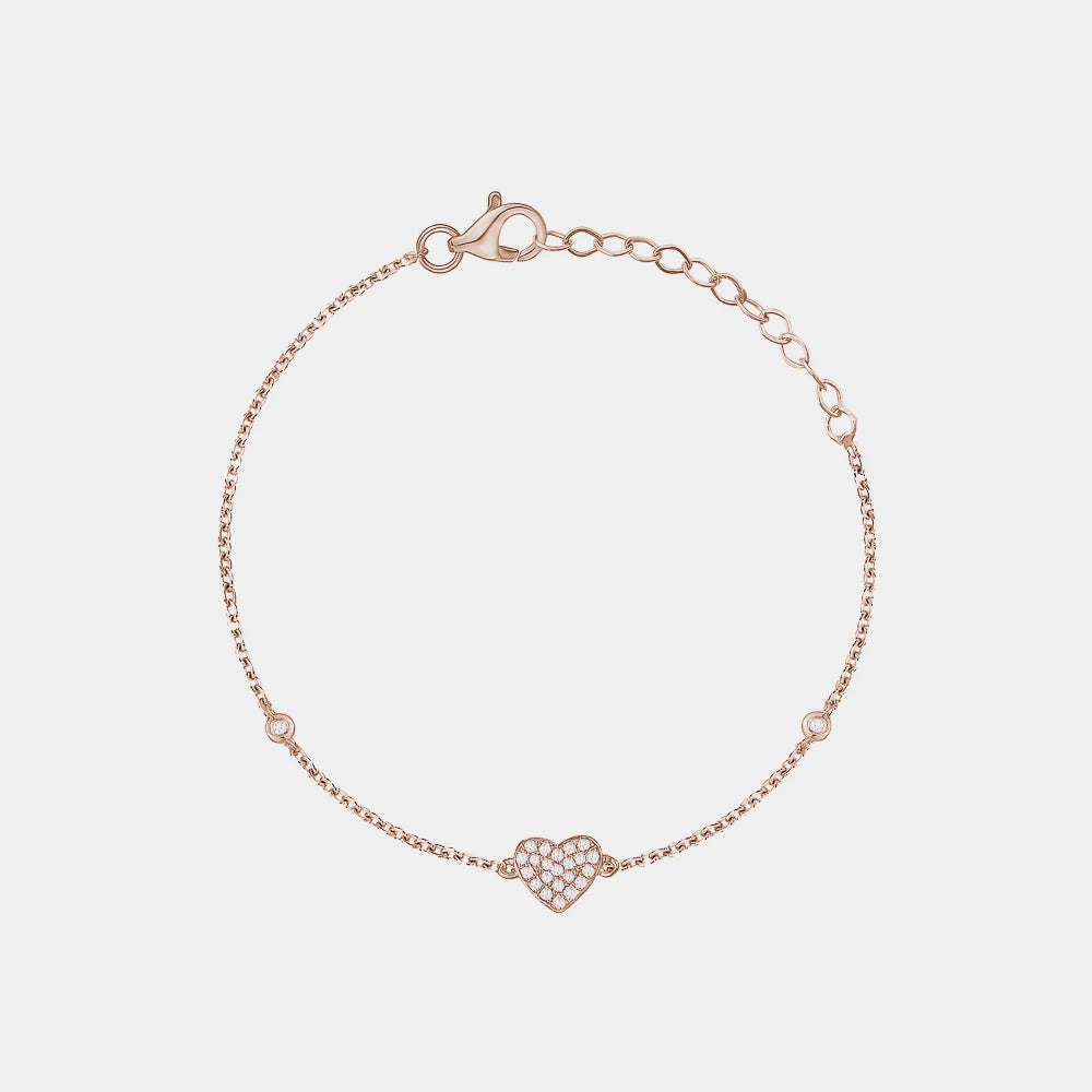 Diamond Hearted Bracelet