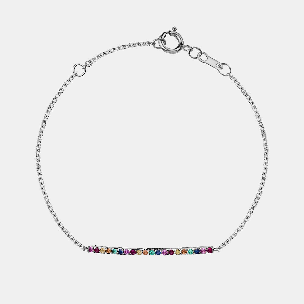 Rainbow Bar Bracelet