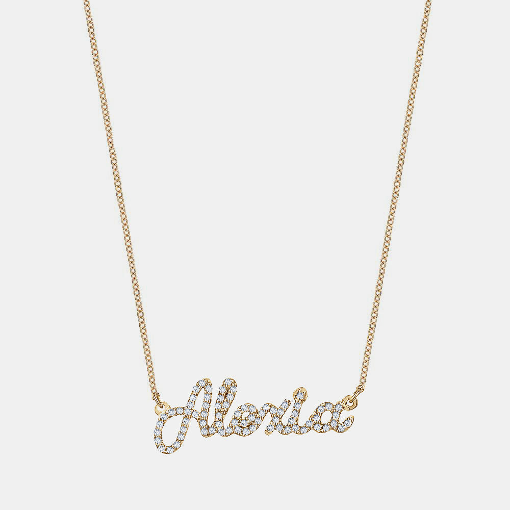 Custom Name Necklace - Pavé | Isaac Mayer Fine Jewelry