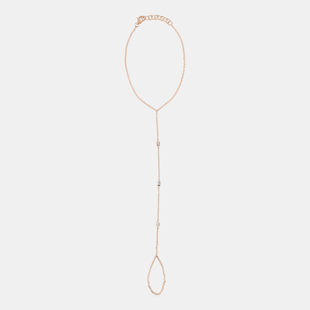 Baguette Bezel Hand Chain