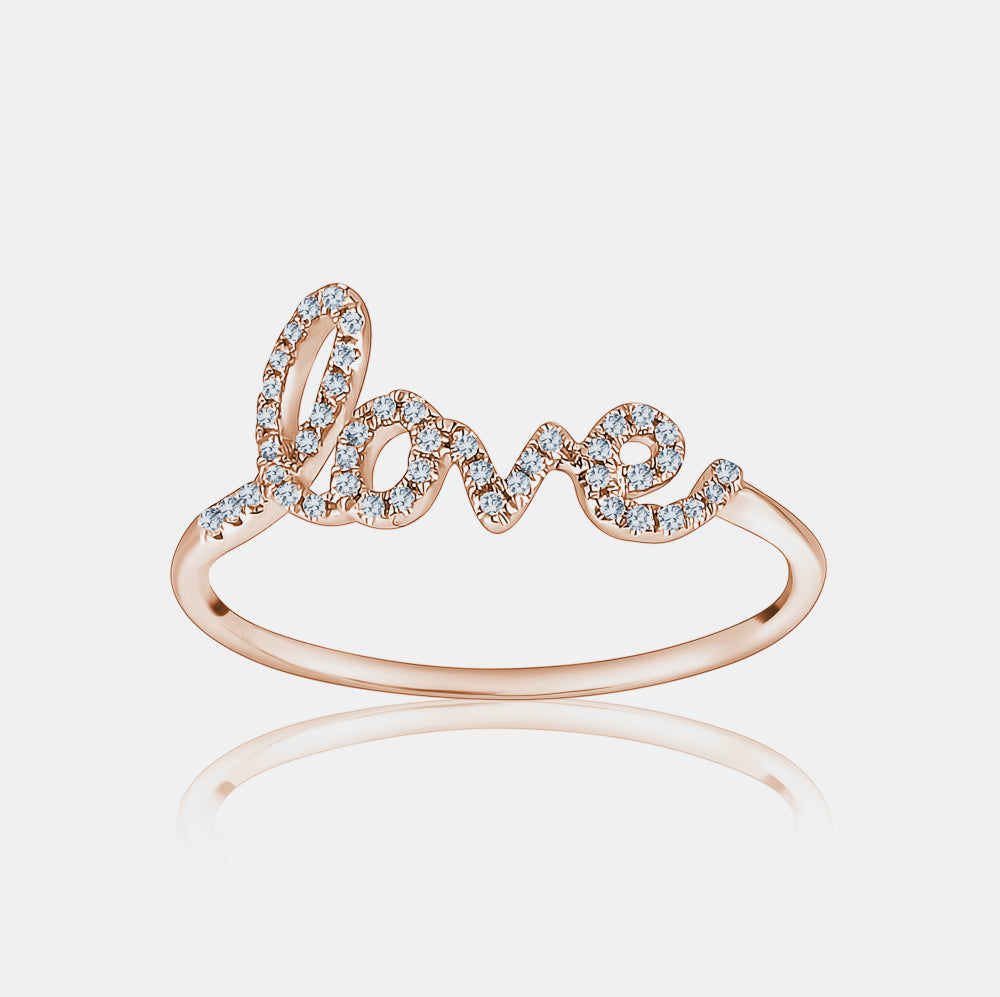 Bague love diamant sale