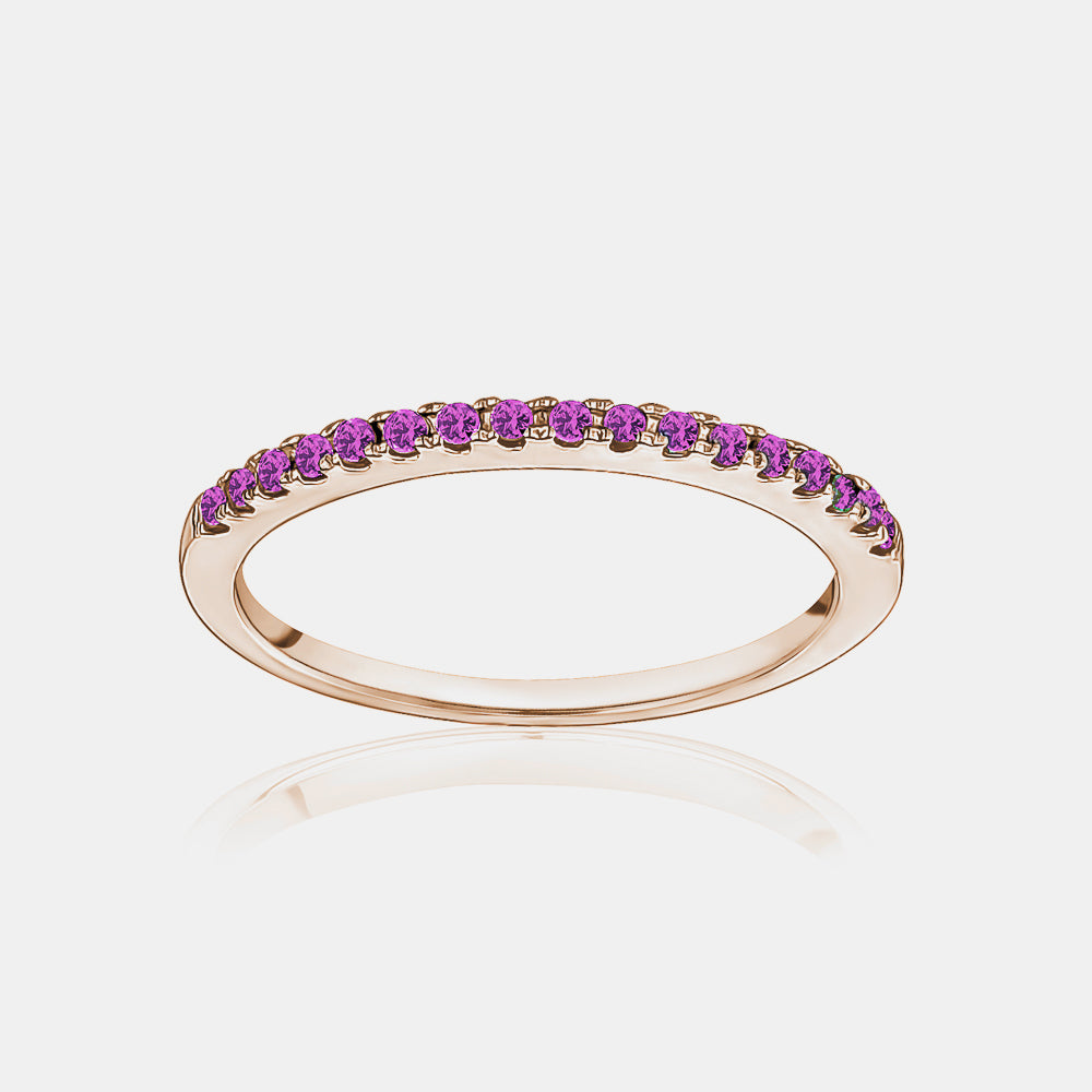 Amethyst on sale pave ring