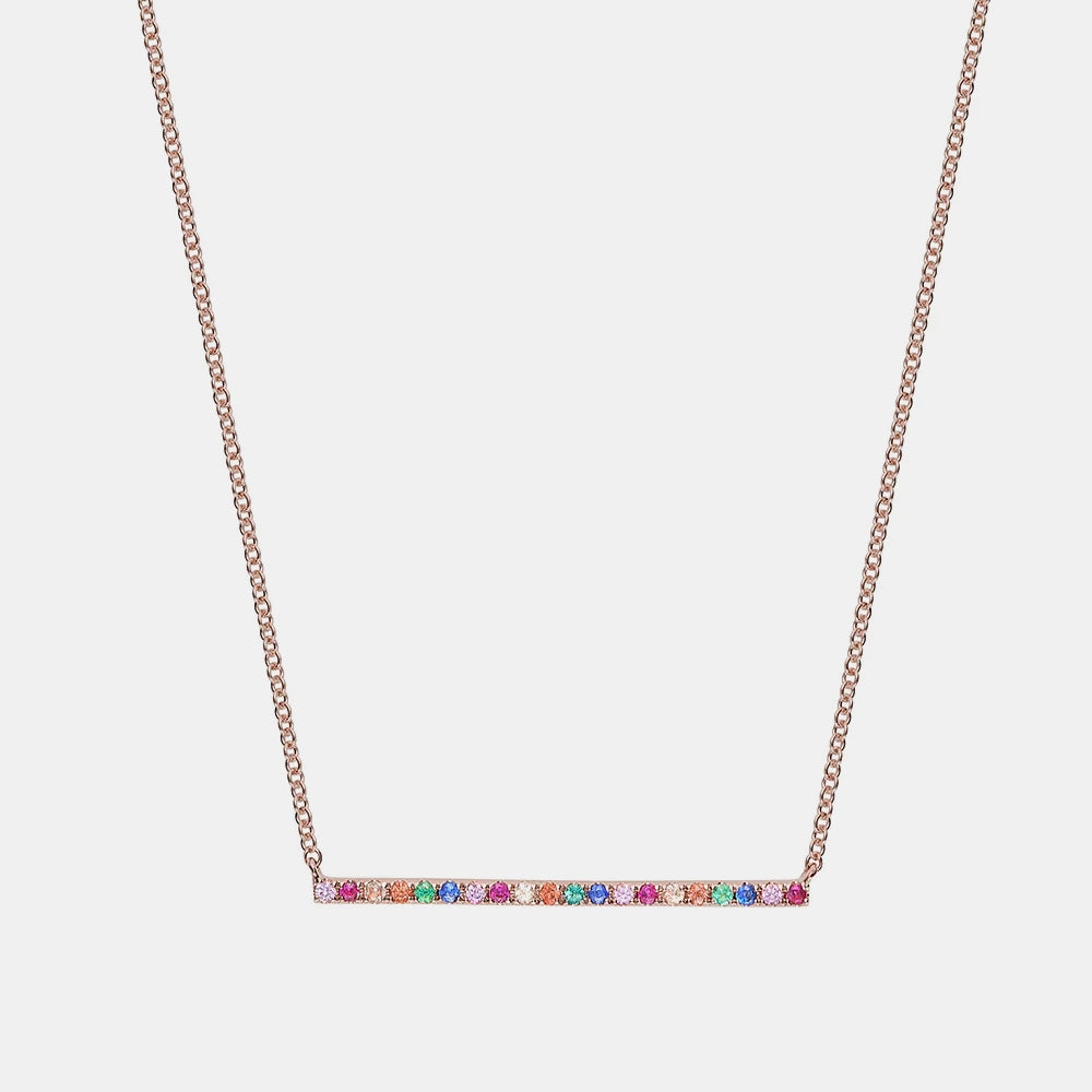 Collier de Barre Arc en Ciel