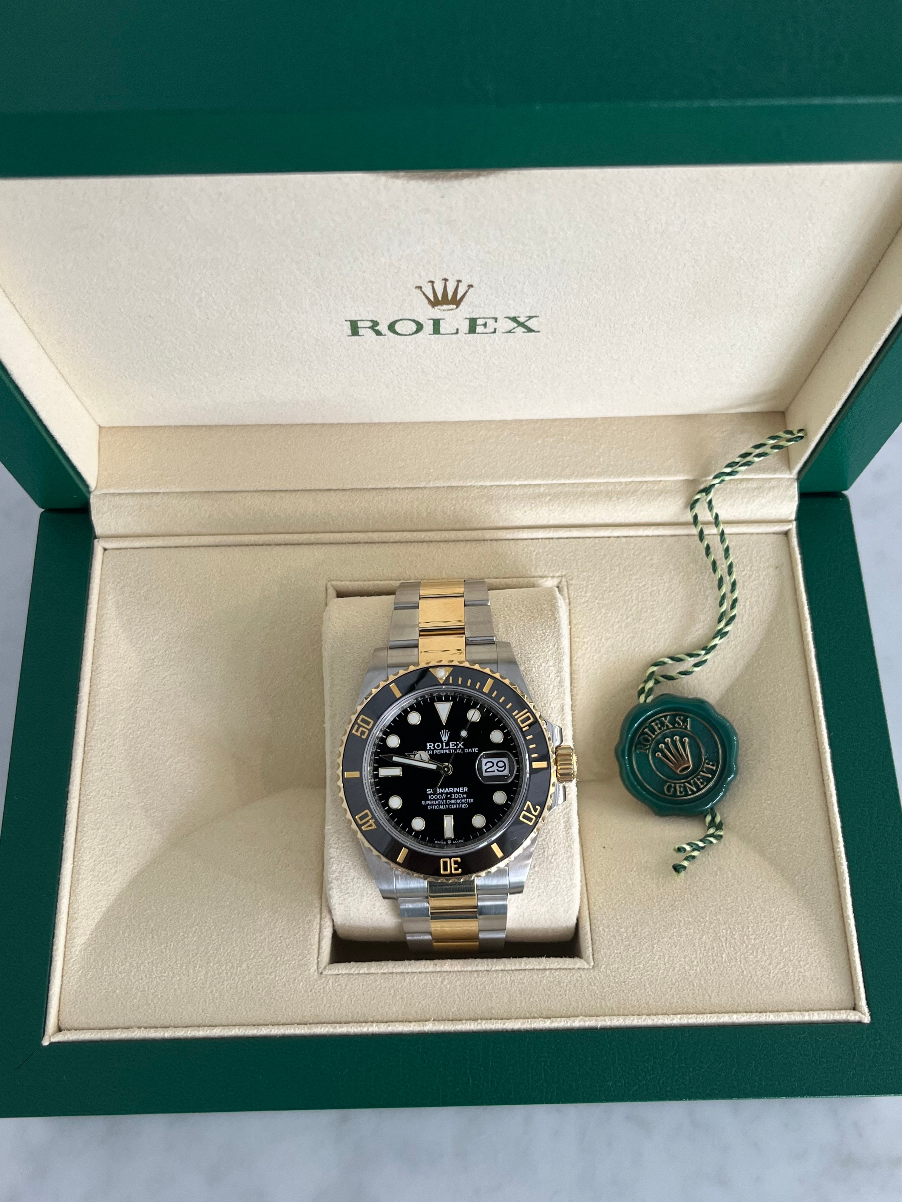 Rolex Submariner Two Tone Black Dial 126613LN