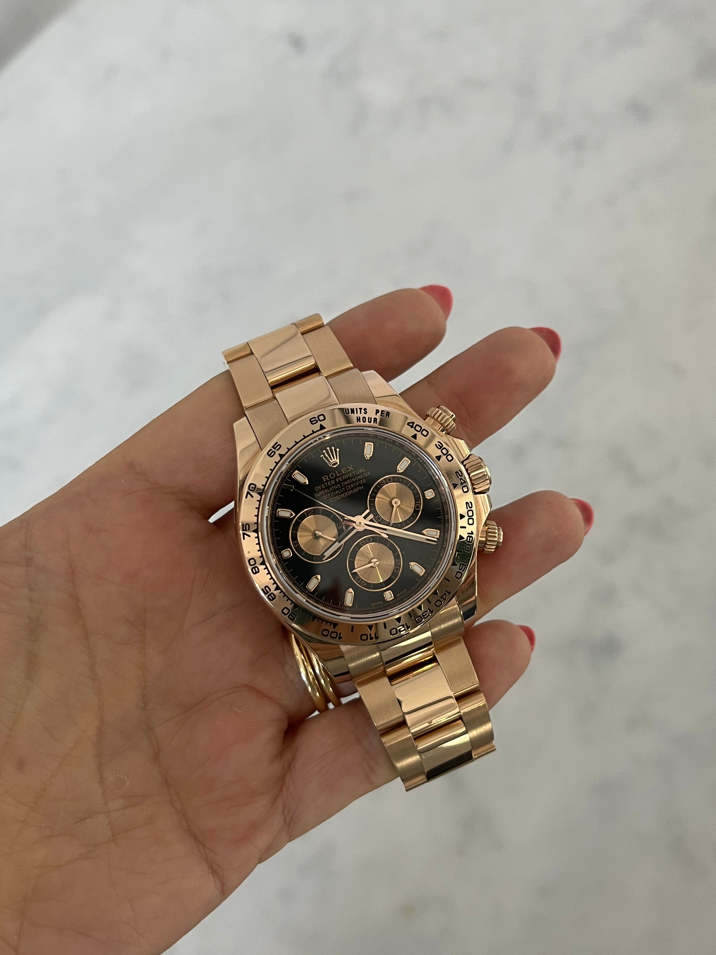 Daytona cosmograph rose on sale gold