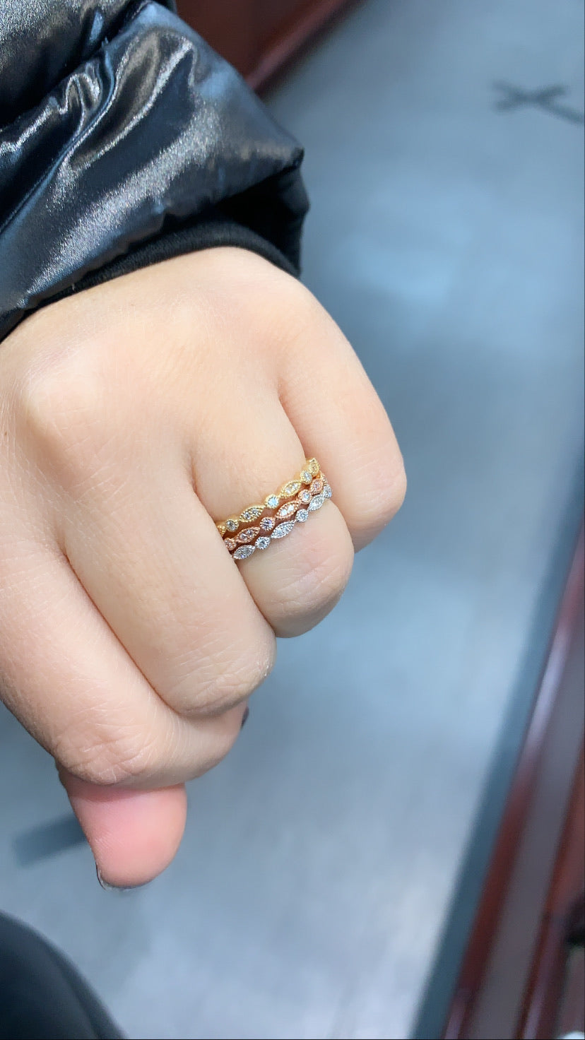 Marquise and Round Diamond Ring