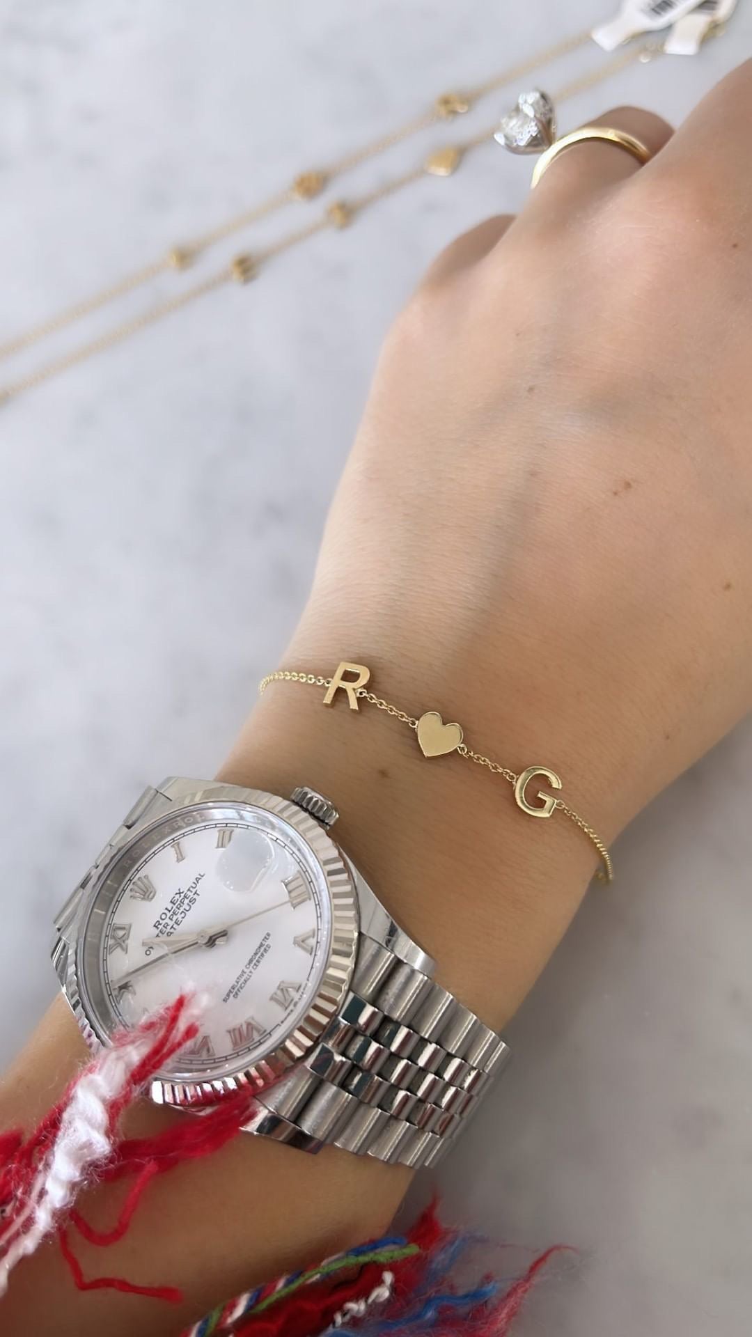 Mini on sale letter bracelet