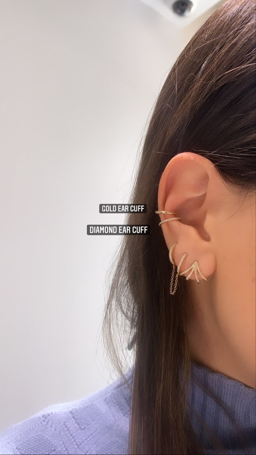 Ear cuff 2025 gold earrings